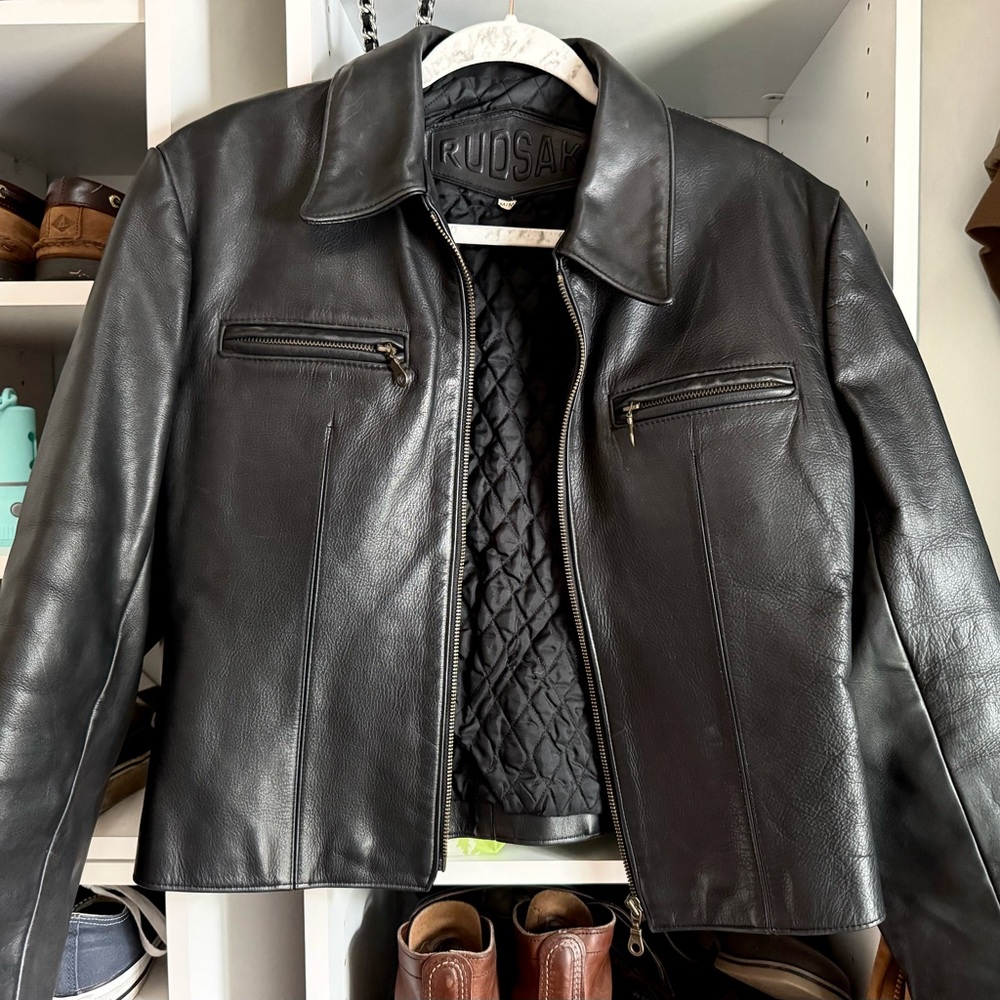 Rudsak Black Leather Jacket Women’s
